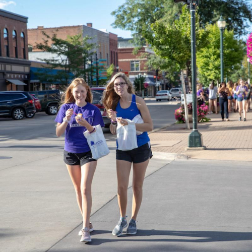 Walking on Main Street